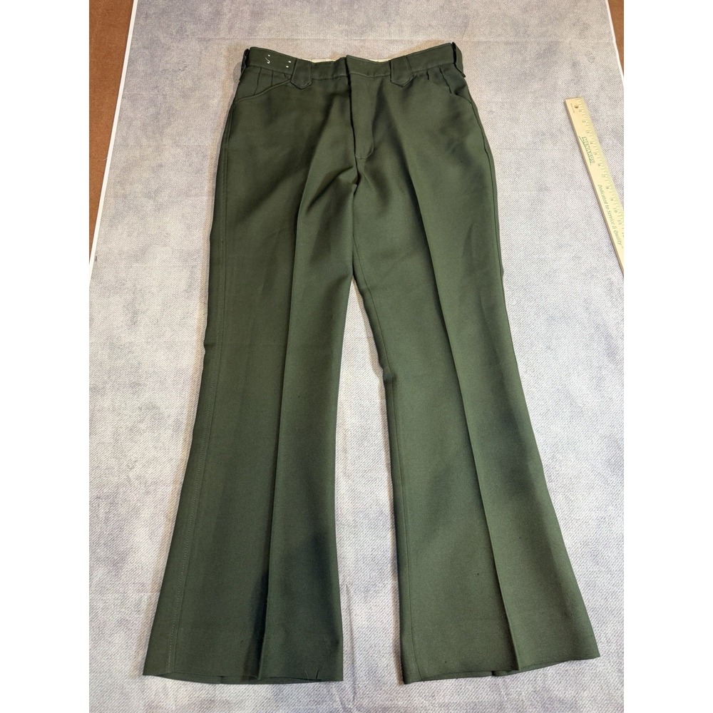 Lot of 3 WESTERN Men's Pants Polyester Cotton Blend 36 Blue Green Brown 1950's - Picture 11 of 16